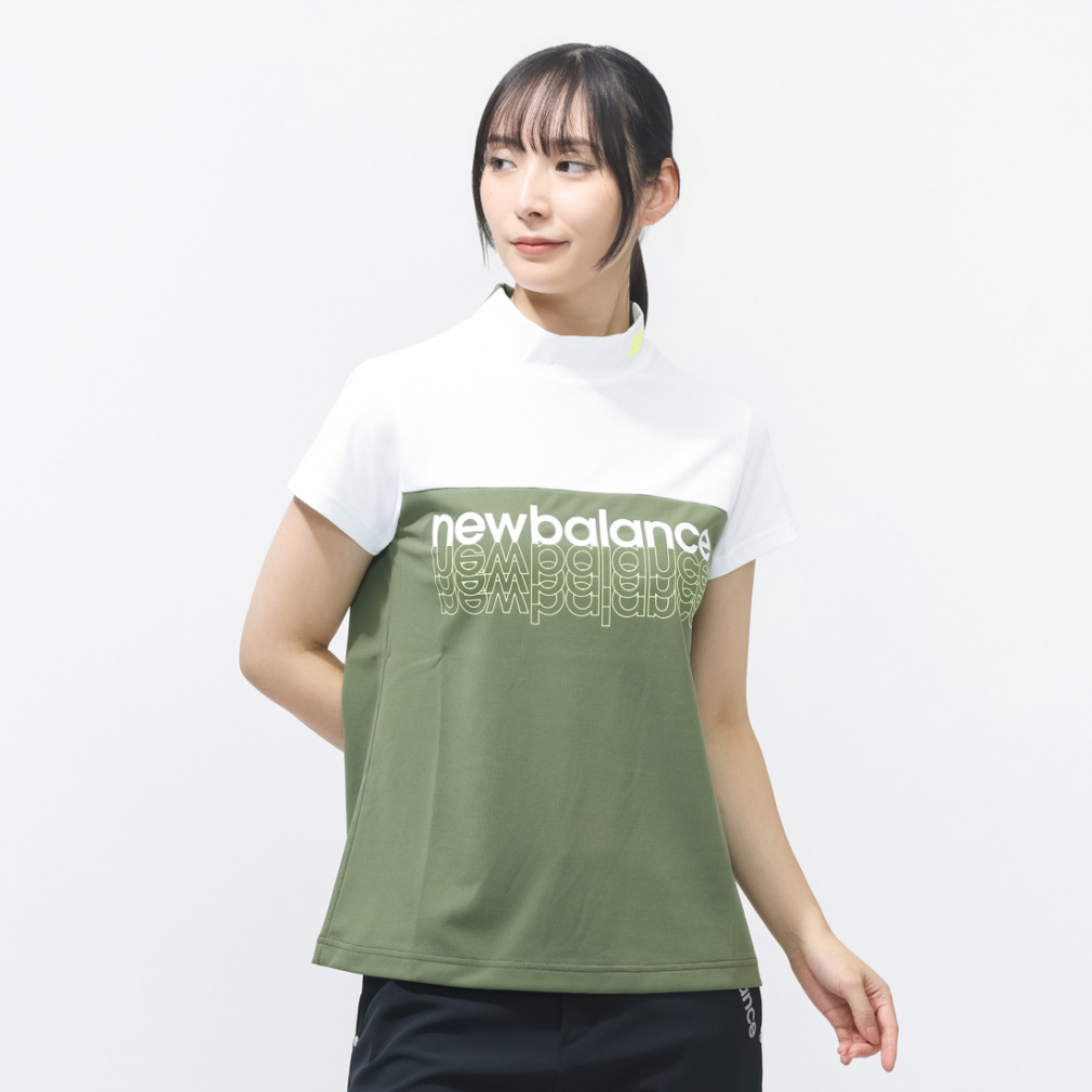 S/SLEEVE MOCK NECK PULLOVER 0126166503(カーキ-M)