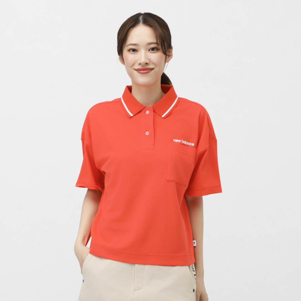 j[oX fB[X StEFA Vc t  H/SLEEVE BIG POLO SHIRT (125160501) New Balance