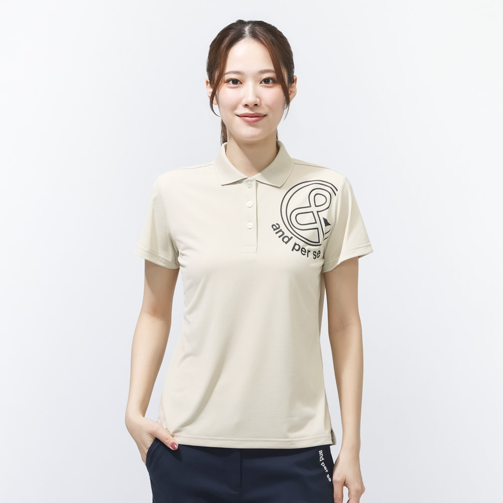 アルペン別注半袖共衿シャツ(レディース) AFS0956Z5(ベージュ-M)