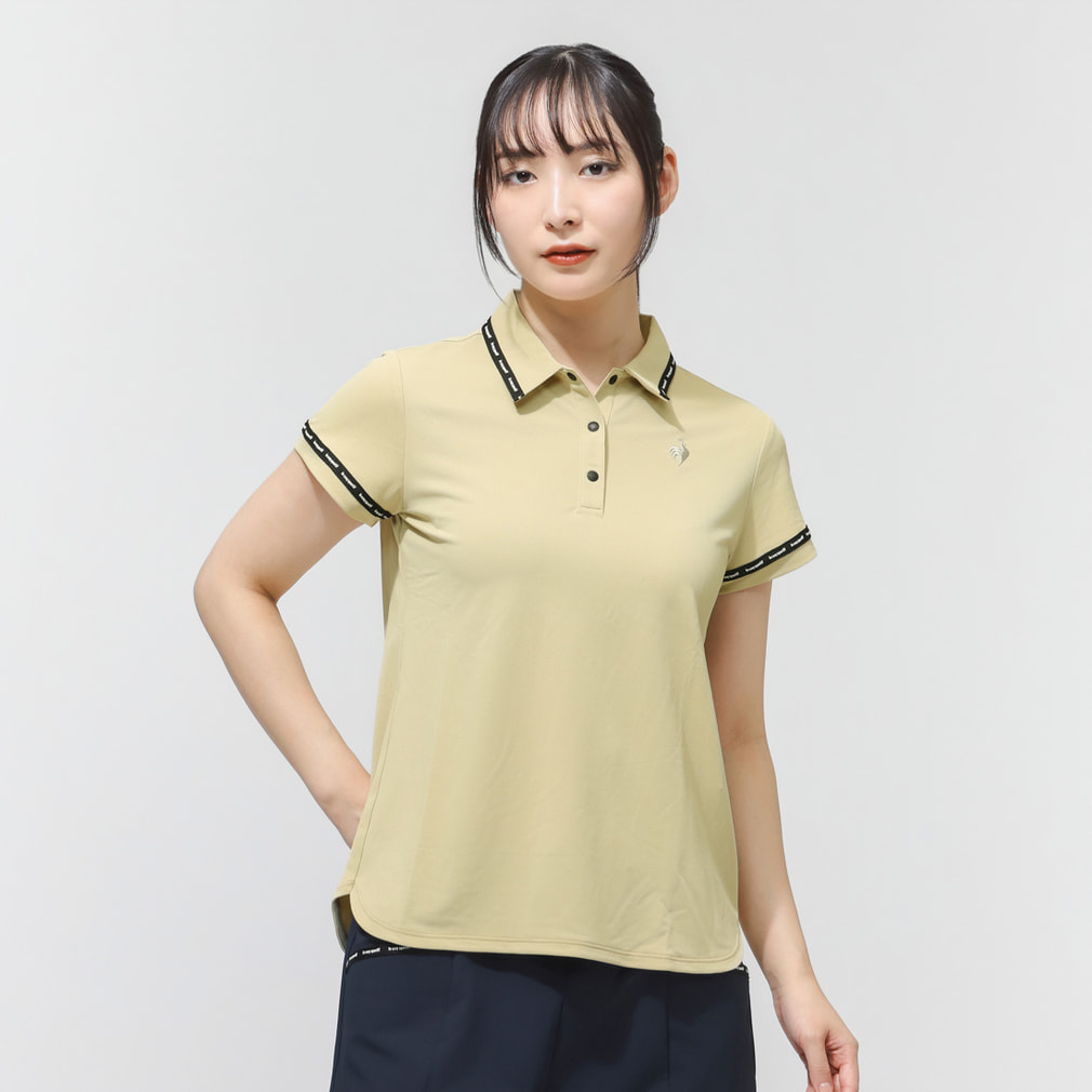 【Aラインシルエット】半袖シャツ LG6SHS02L(ベージュ-S)