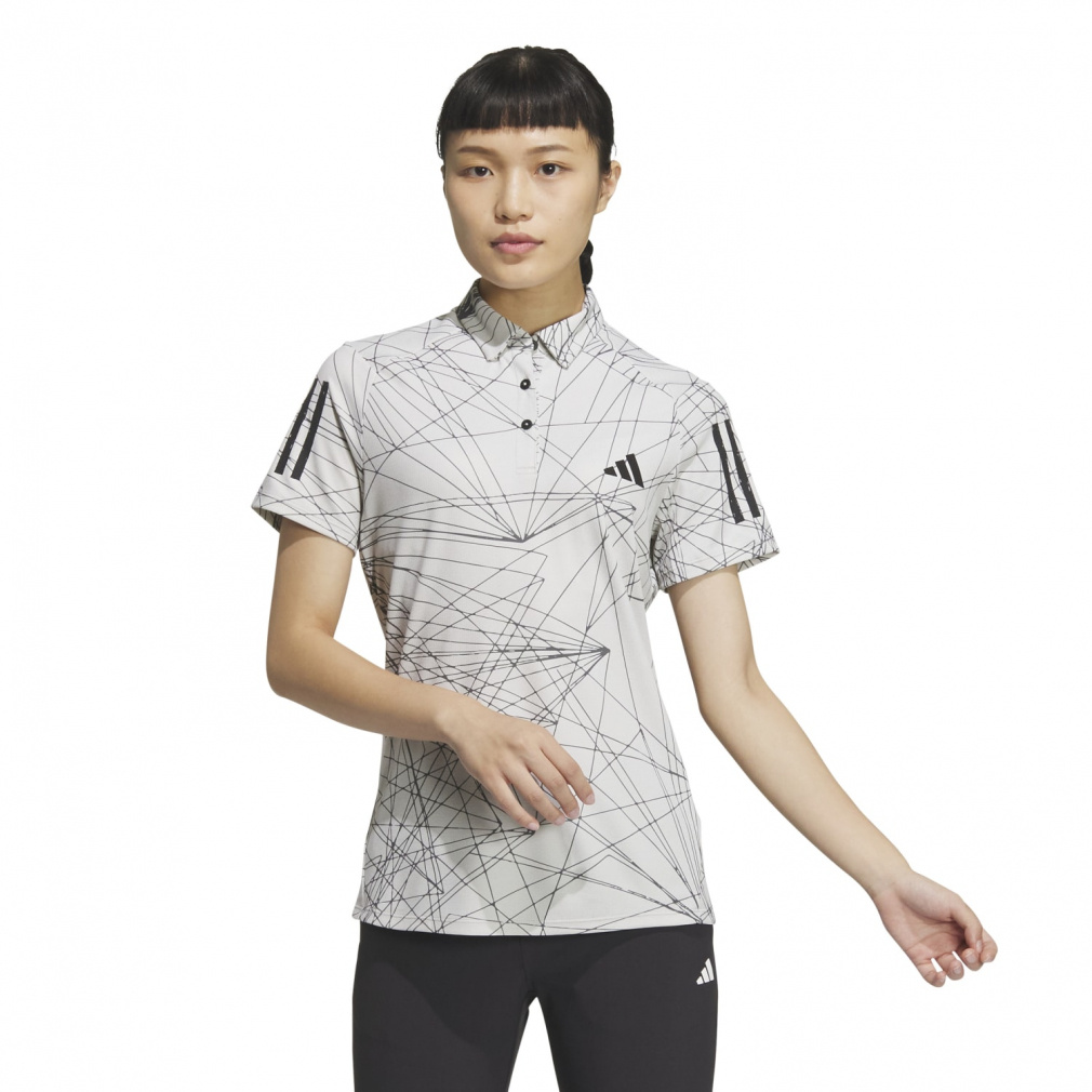 アディダス レディース ゴルフウェア 半袖シャツ 春 夏 レイビームプリント ドライポロ (IKJ73) adidas