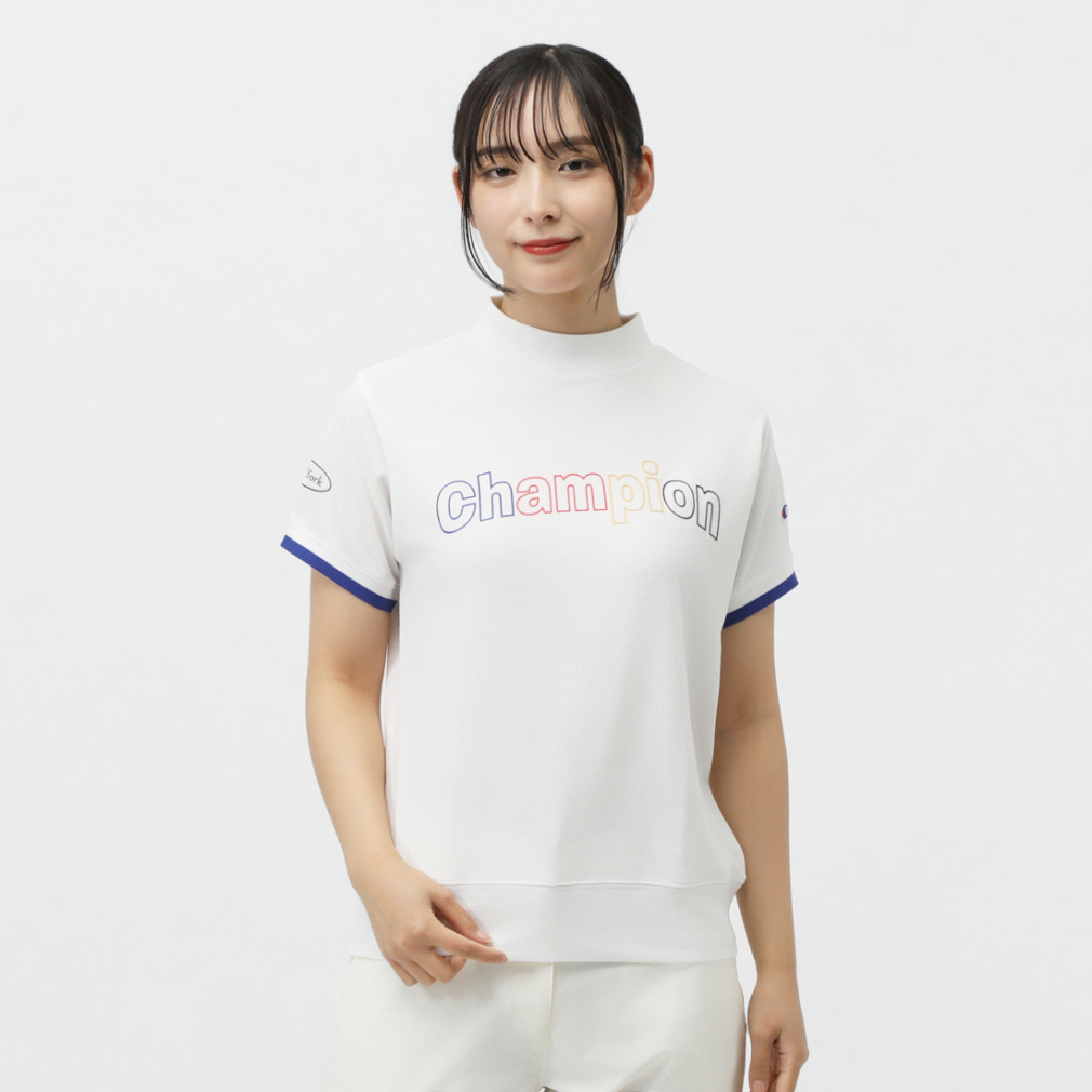 MOCK NECK SHIRT ショートスリーブポロシャツ(UVカット・速乾