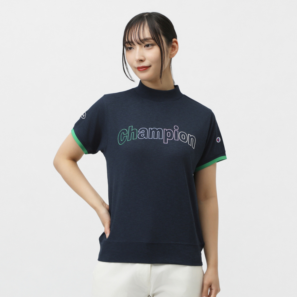 MOCK NECK SHIRT ショートスリーブポロシャツ(UVカット・速乾
