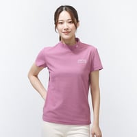 St Andrews レディース ハイネックシャツ ピンク　ゴルフウェア ピン レディース ゴルフウェア 半袖シャツ 春 夏 PEカノコ半袖