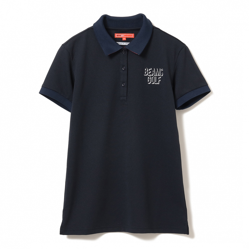 ビームスゴルフ レディース ゴルフウェア 半袖シャツ 春 夏 衿裏ロゴ