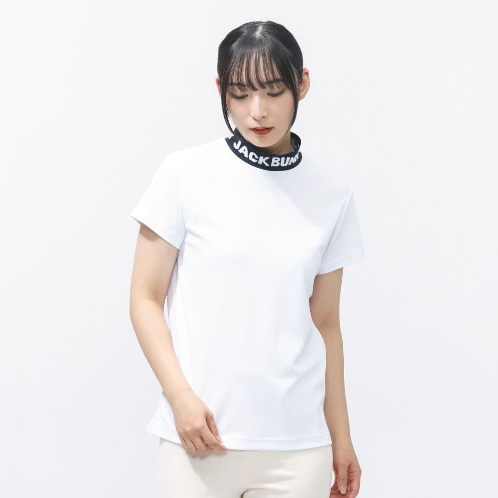 ジャック バニー レディース ゴルフウェア 半袖シャツ 春 夏 ロゴ