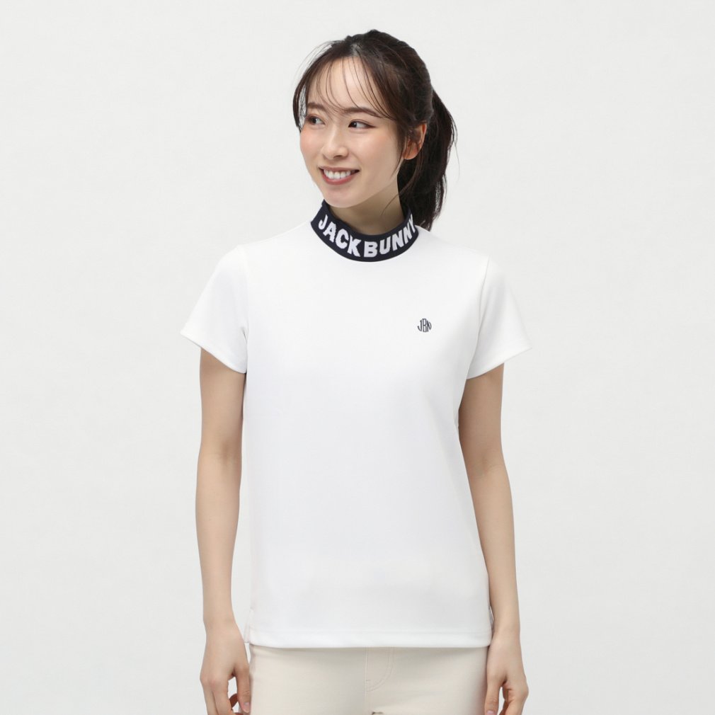 ダブルフェイスカノコモックネックカットソー(半袖) 2635167112｜Alpen