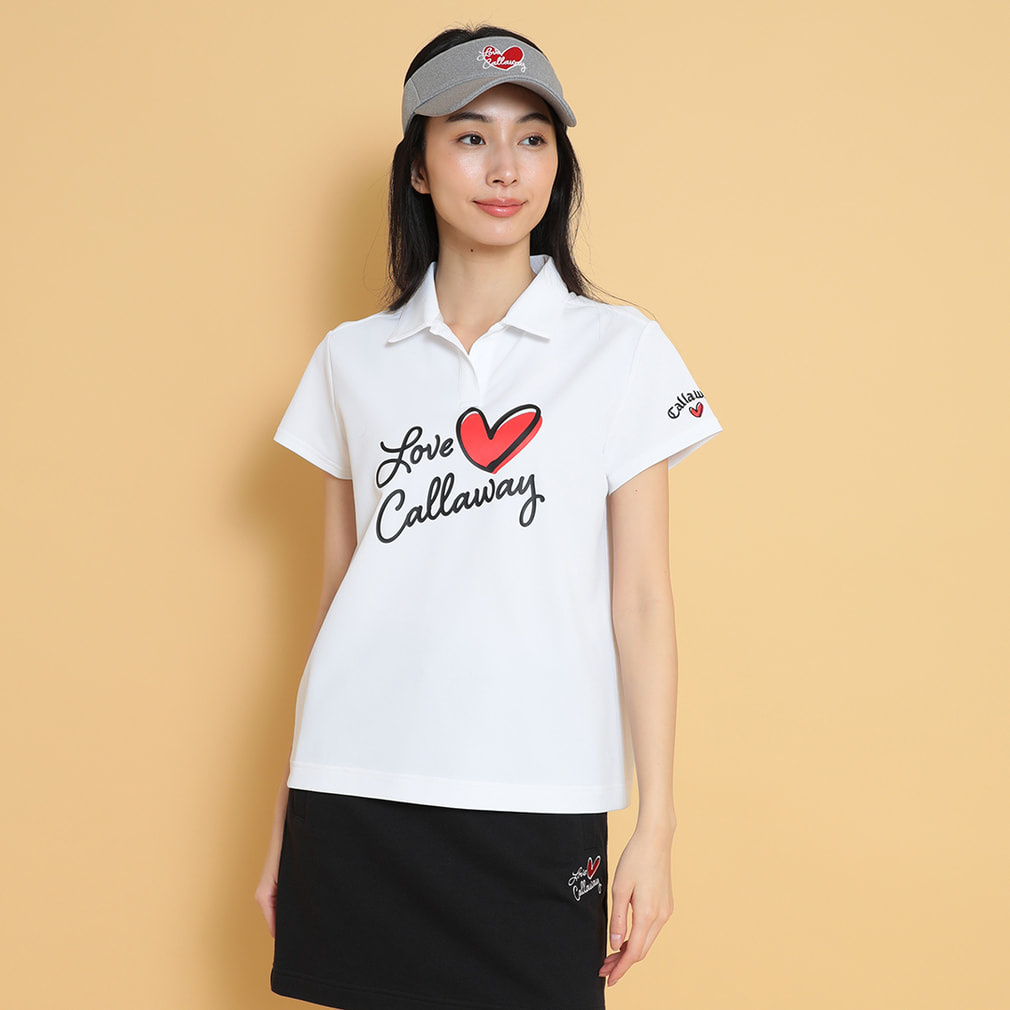 LOVEキャロウェイ 半袖シャツ C25134220(ホワイト-S)