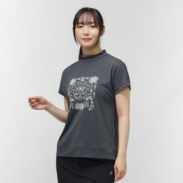 遮熱UVカット フレンチスリーブリラックスモック 7AN509