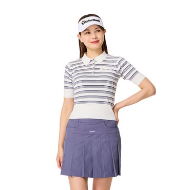 ストライプニット S/S ポロ TO066