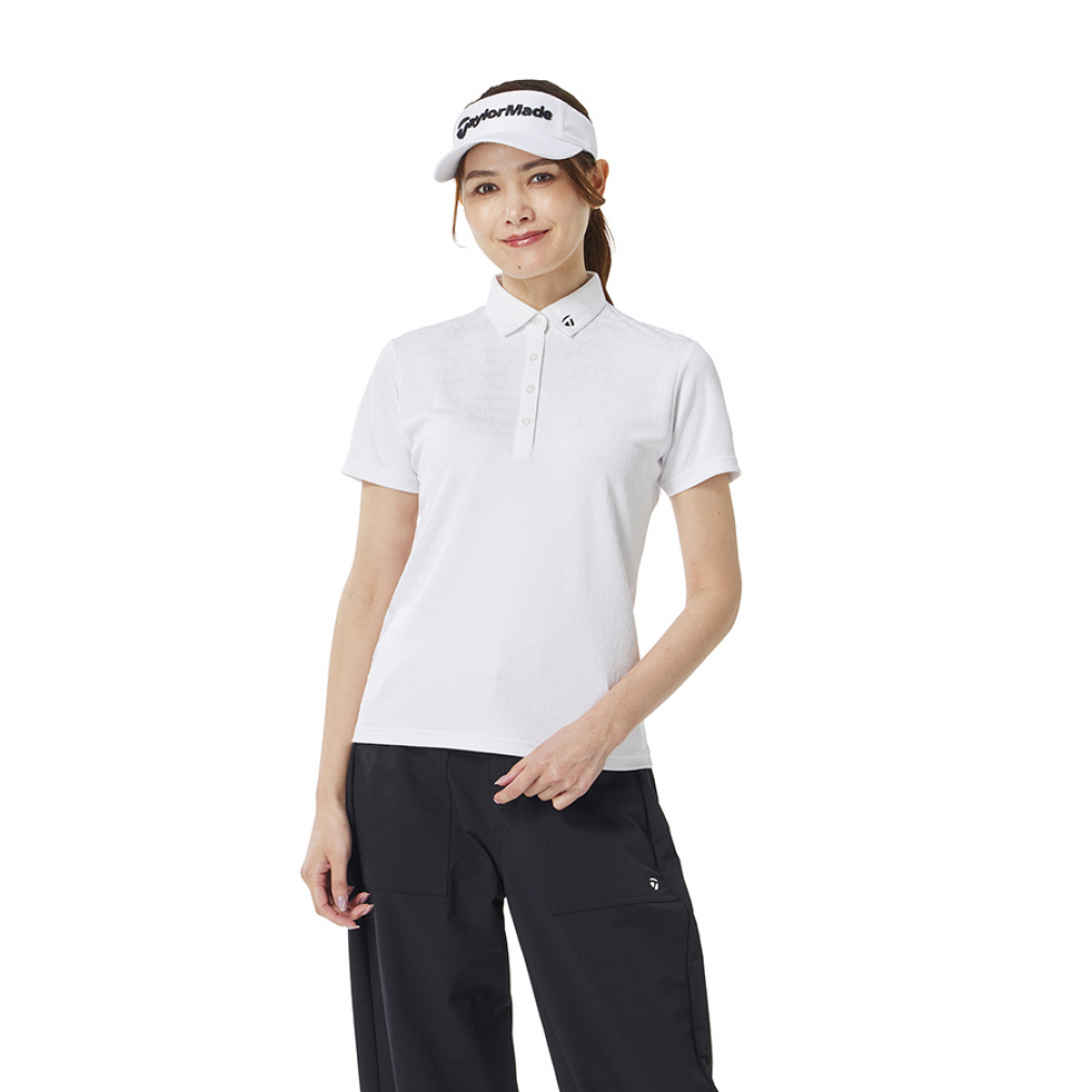テーラーメイド レディース ゴルフウェア 半袖シャツ 秋 冬 W ワーディングジャカード S/S ポロ (TL520) TaylorMade