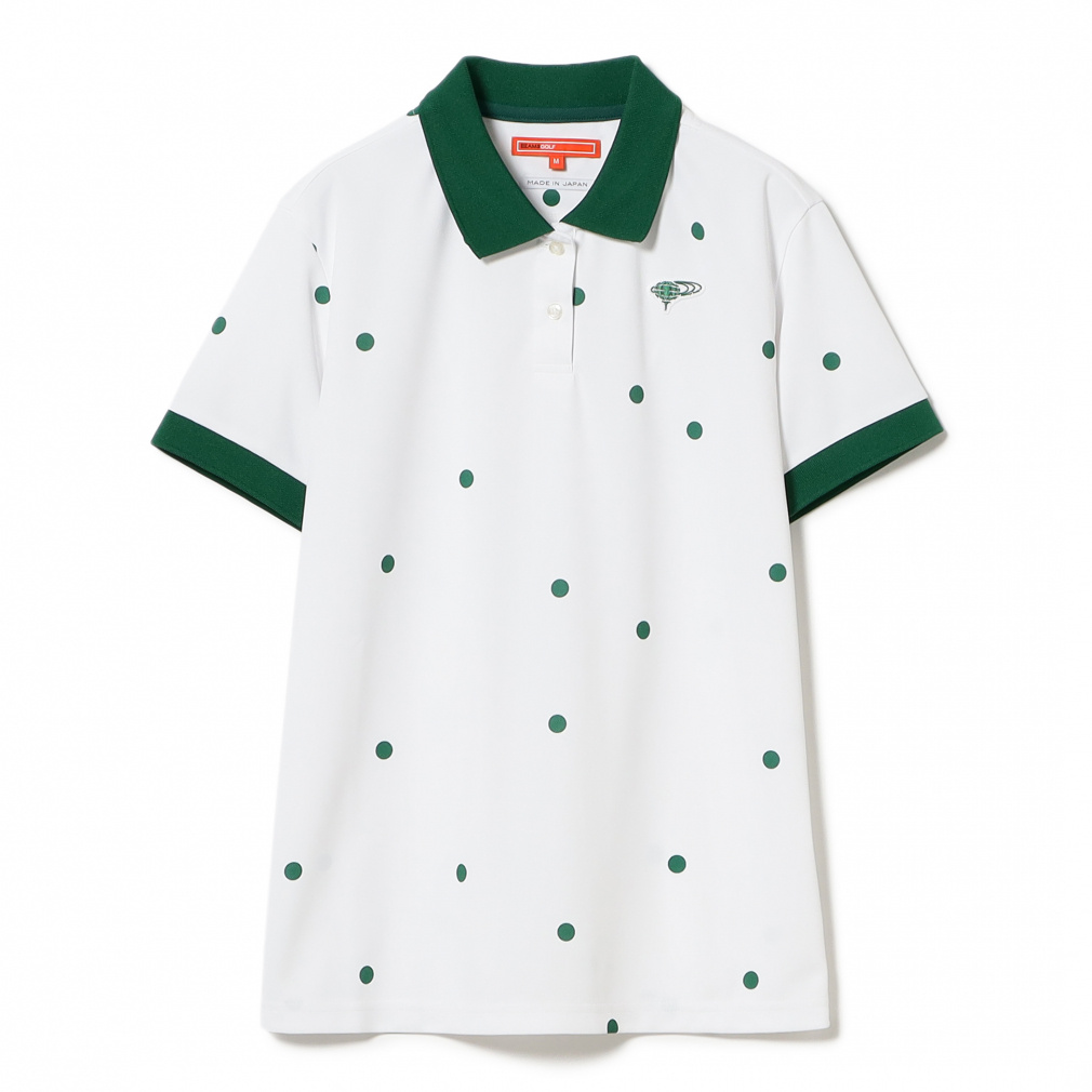 ビームスゴルフ レディース ゴルフウェア 半袖シャツ 秋 冬 ORANGE LABEL / ドットプリント クレリック ポロシャツ (8302010044) BEAMS GOLF