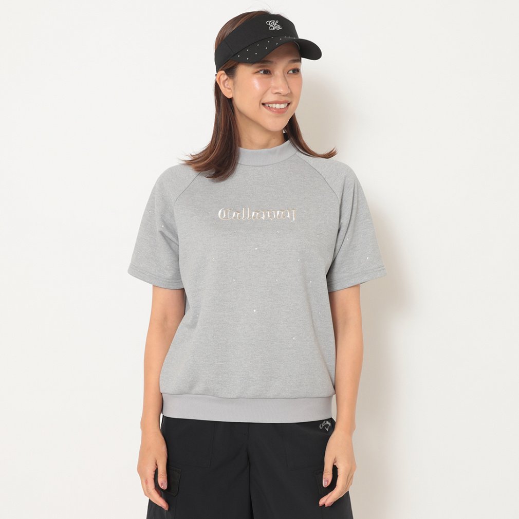 キャロウェイ レディース ゴルフウェア 半袖シャツ 秋 冬 半袖クルーネックスウェット (C25217200) Callaway