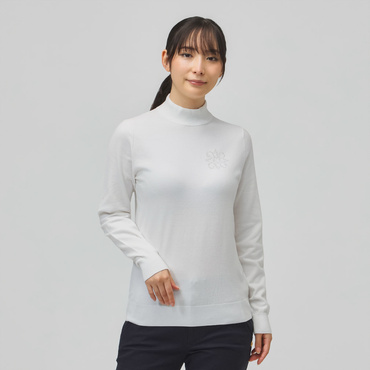 カシミヤタッチ天竺モックネックニット 0436274052