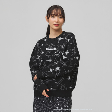 【ドラえもん】Starジャガード クルーネックニット 2636270036