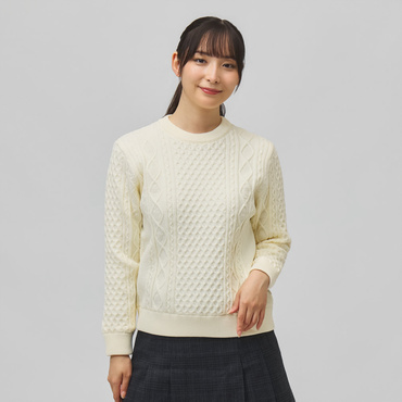 裏地付きクルーネックセーター TR-1S2706C