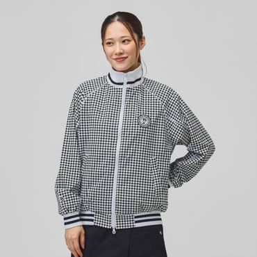 Peメカニカルストレッチ手裏剣ジャガードスタンドジップブルゾン 手裏剣千鳥 0556220005
