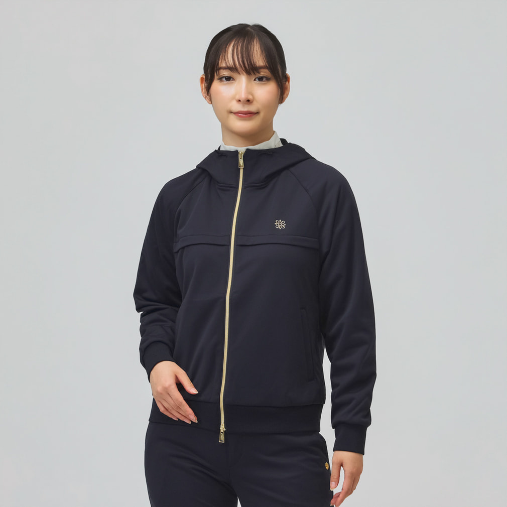 未使用☆St ANDREWS レディース ゴルフウェア Mサイズ　濃ネイビー セントアンドリュース レディース ゴルフウェア 長袖トレーナー 秋 冬