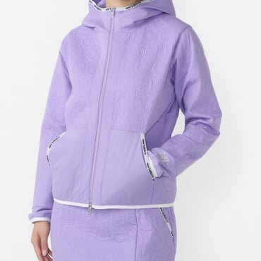 QUILTED FULL ZIP HOODIE 0124220502