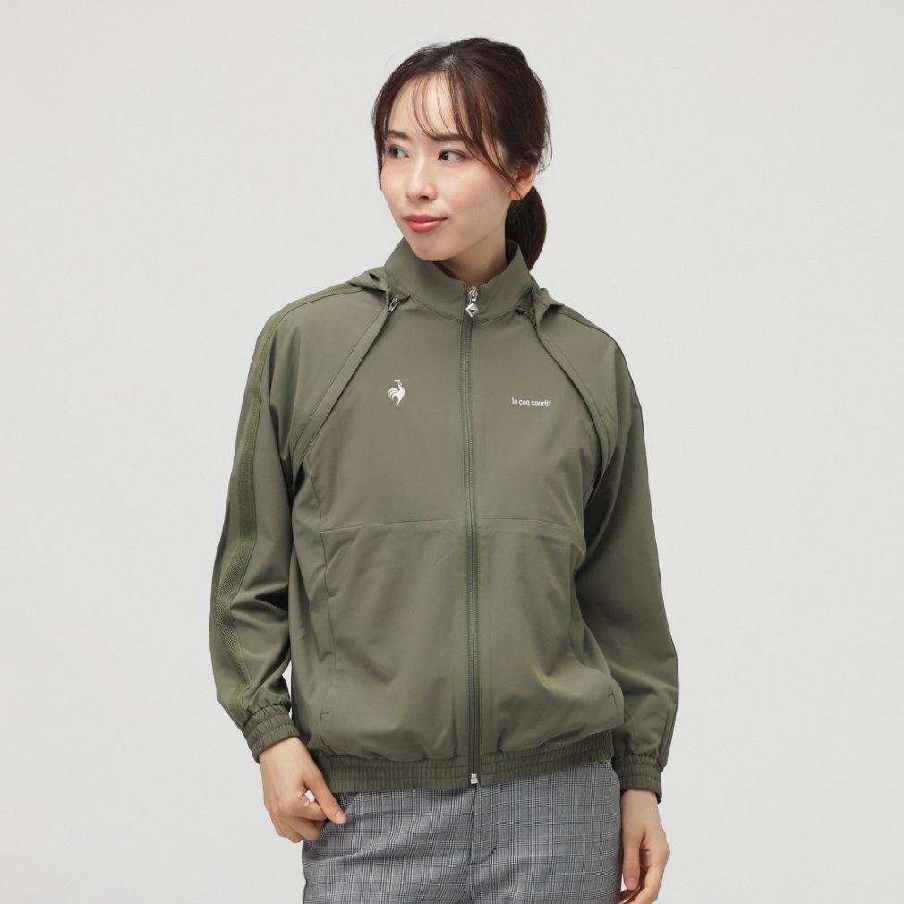 ルコックスポルティフ ゴルフ レディース ゴルフウェア 長袖ウインドブレーカー 秋 冬 2WAYブルゾン (LG5FWB00L) le coq sportif GOLF