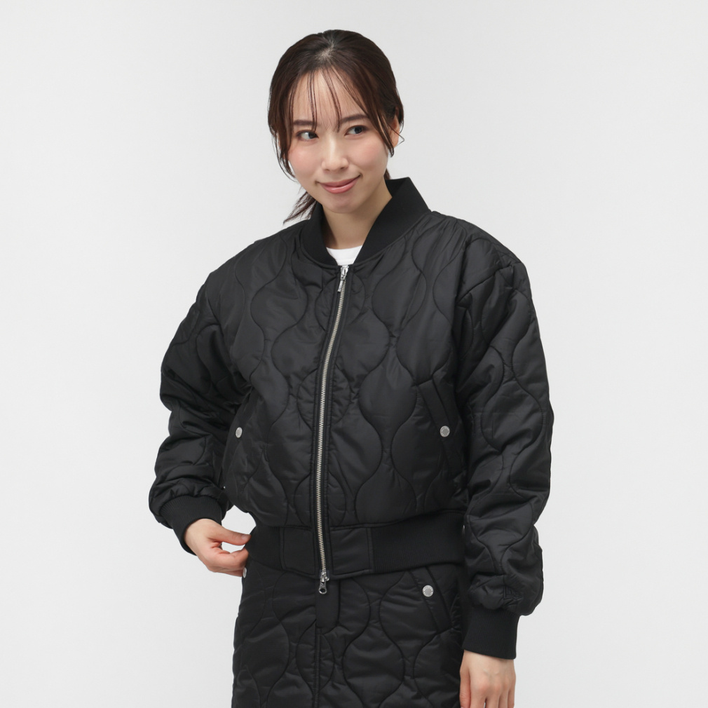 j[G fB[X StEFA ȃWPbg H ~ GFW INSULATED QUILT JACKET BLK (14669814) NEW ERA