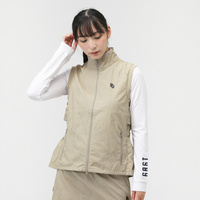 パーリーゲイツ レディース ゴルフウェア ウインドベスト 秋 冬 Peロゴ