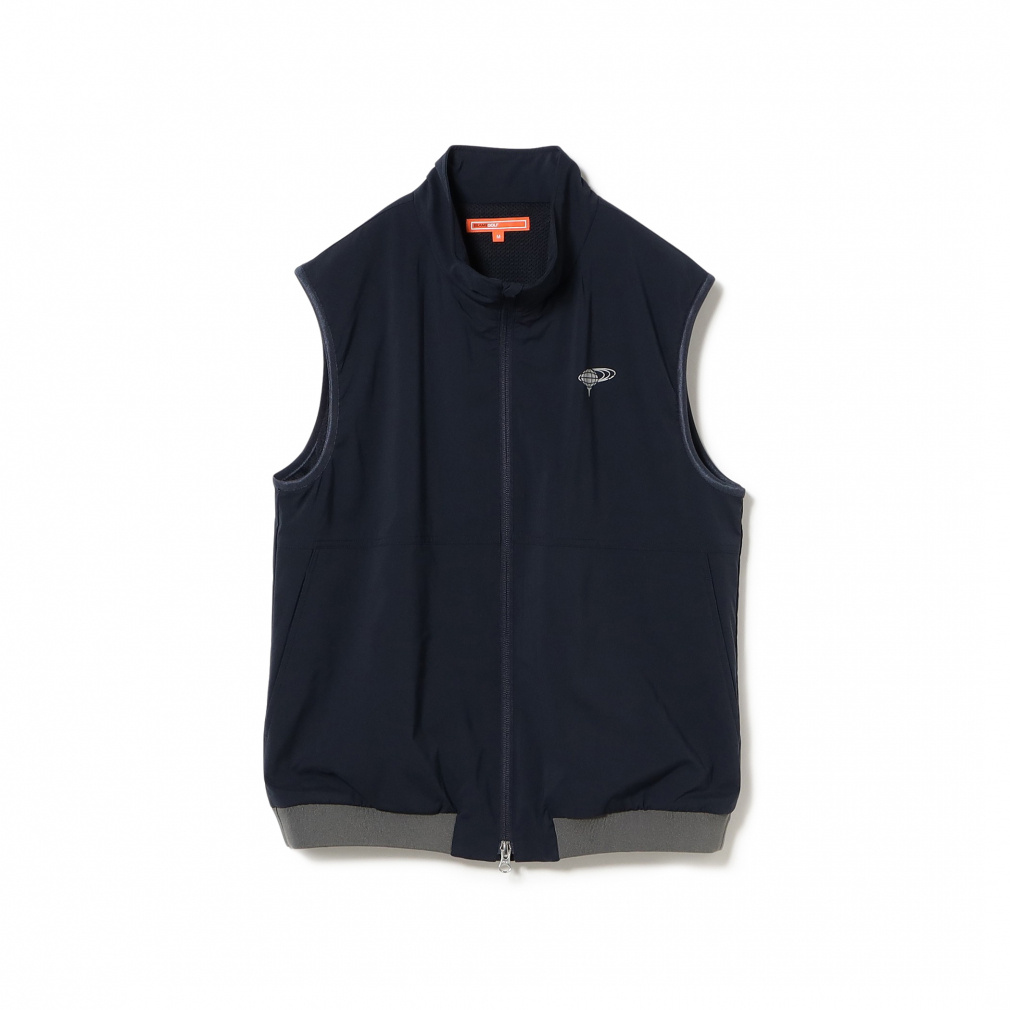 ビームスゴルフ レディース ゴルフウェア ウインドベスト 秋 冬 ORANGE