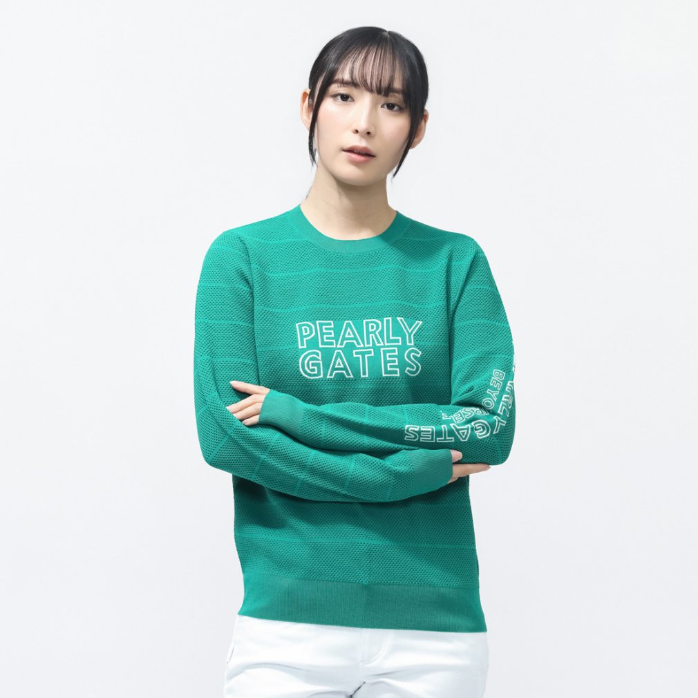 パーリーゲイツ レディース ゴルフウェア 長袖セーター 春 夏 PGisPG