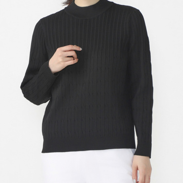 T.モックネックセーター UV マシンウォッシャブル TR-1S2664H