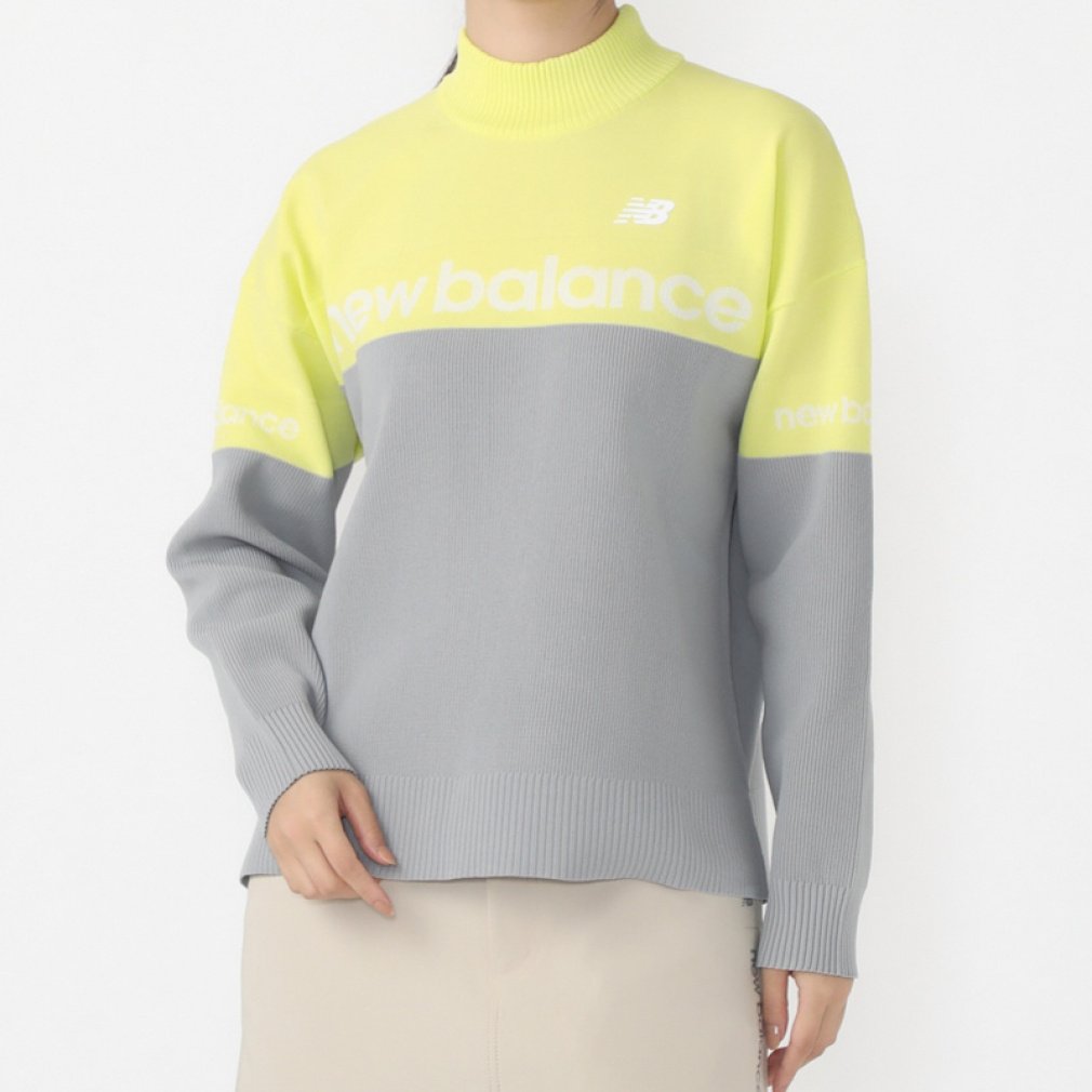 ニューバランス レディース ゴルフウェア 長袖セーター 秋 冬 MOCK NECK KNIT PULLOVER (0124270502) New Balance