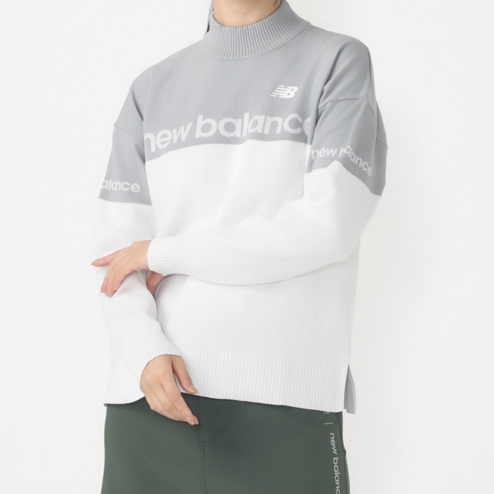 ニューバランス レディース ゴルフウェア 長袖セーター 秋 冬 MOCK NECK KNIT PULLOVER (0124270502) New Balance
