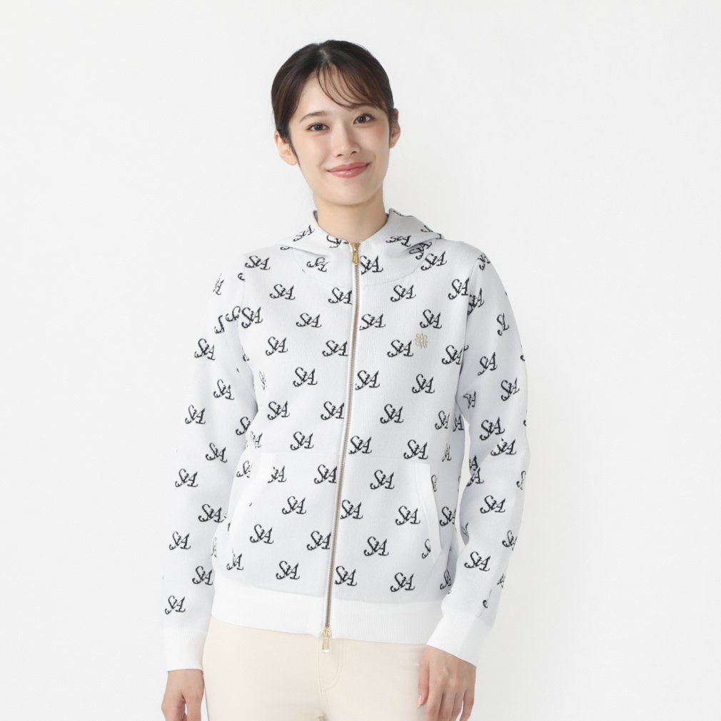 12GSTAロゴジャガードフルジップニットフーディー 0434272052｜Alpen