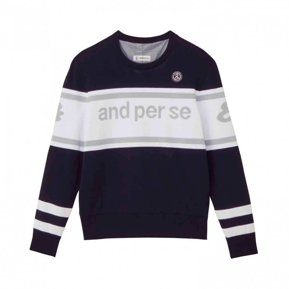 アンパスィ レディース ゴルフウェア 長袖セーター 秋 冬 ウインドシャッター防風ニットスニードジャック(レディース) (AFF2335A8) and per se