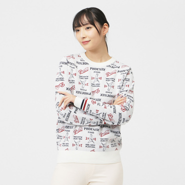 総柄クルーネックニット 6225270002