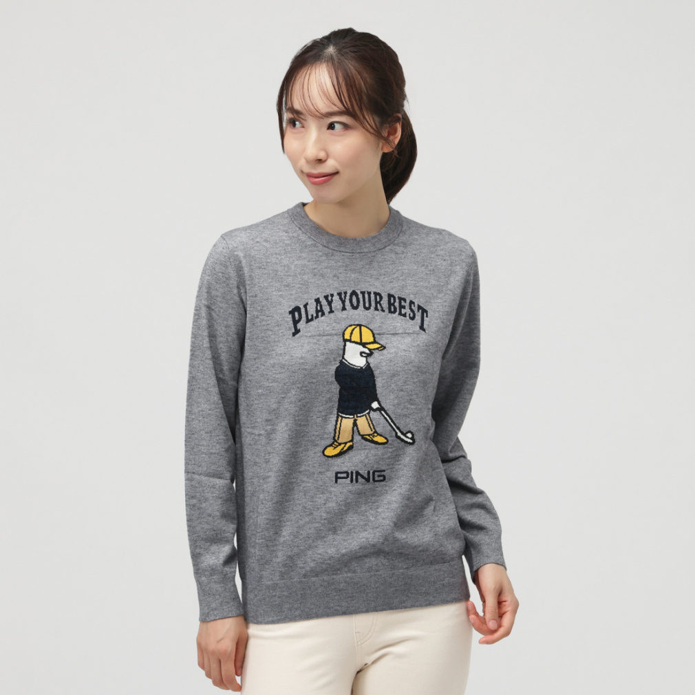 PING クルーネックセーター ゴルフウェア PING クルーネックセーター ゴルフウェア PING ピン アパレル