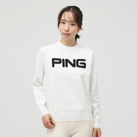 ピン レディース ゴルフウェア 長袖セーター 秋 冬 10カラークルー