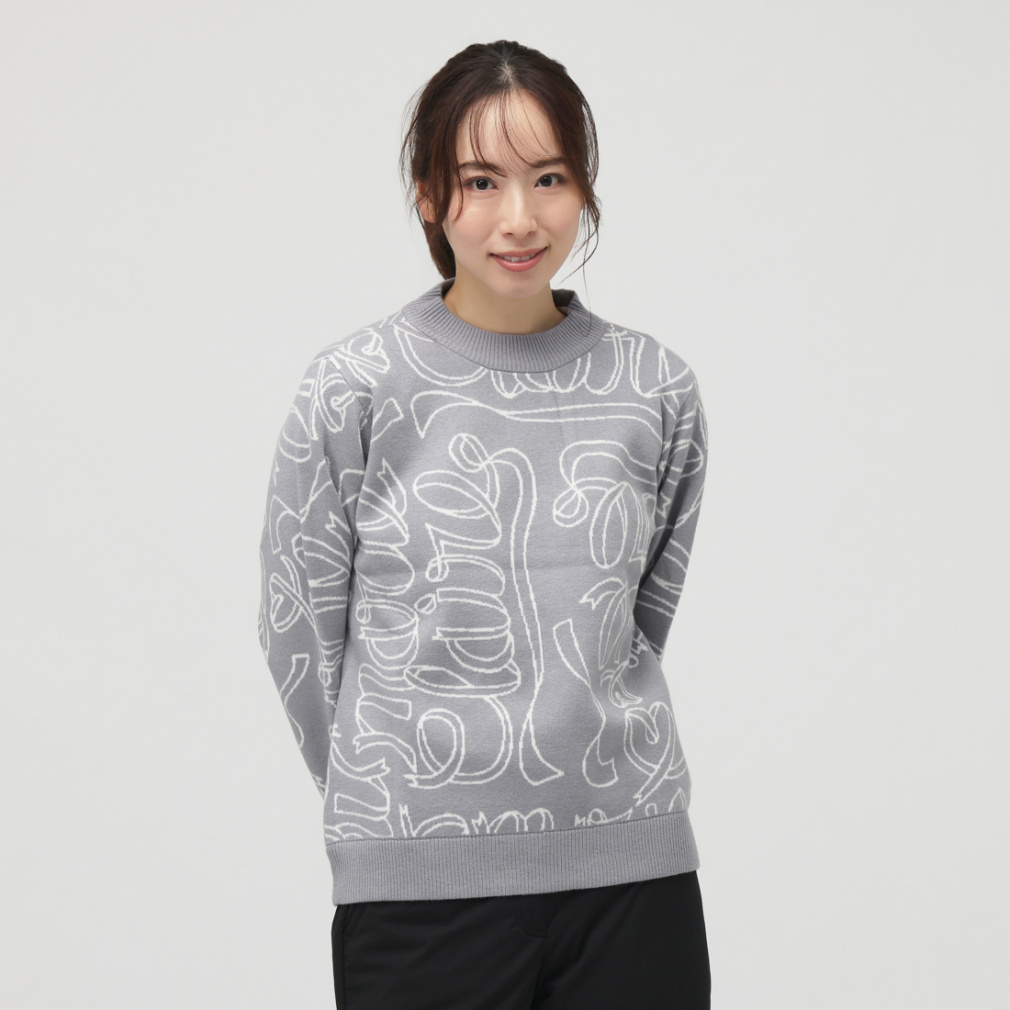 マリ クレール ゴルフウェア 長袖セーター 秋 冬 クルーネックセーター (735750) レディース marie claire