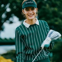 ビームスゴルフ レディース ゴルフウェア 長袖セーター 秋 冬 ORANGE