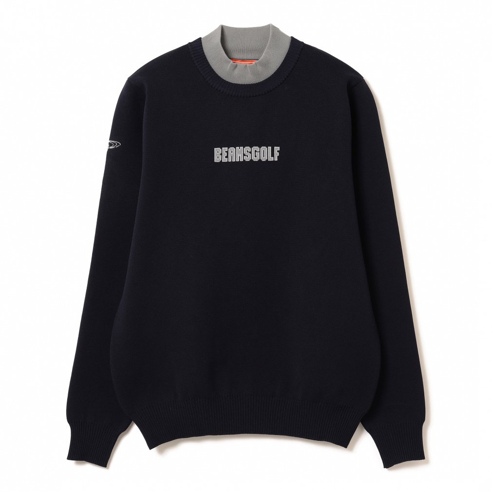 ビームスゴルフ レディース ゴルフウェア 長袖セーター 秋 冬 ORANGE LABEL / フェイクレイヤード モックネック ニット (8315003264) BEAMS GOLF