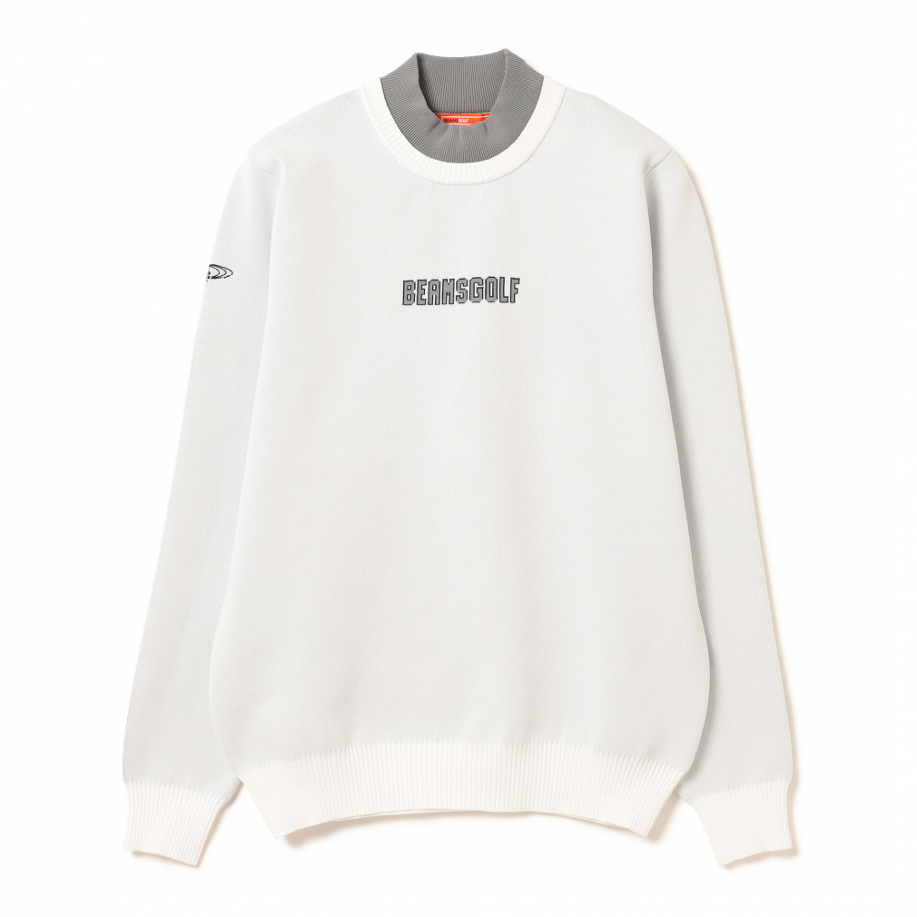ビームスゴルフ レディース ゴルフウェア 長袖セーター 秋 冬 ORANGE LABEL / フェイクレイヤード モックネック ニット (8315003264) BEAMS GOLF