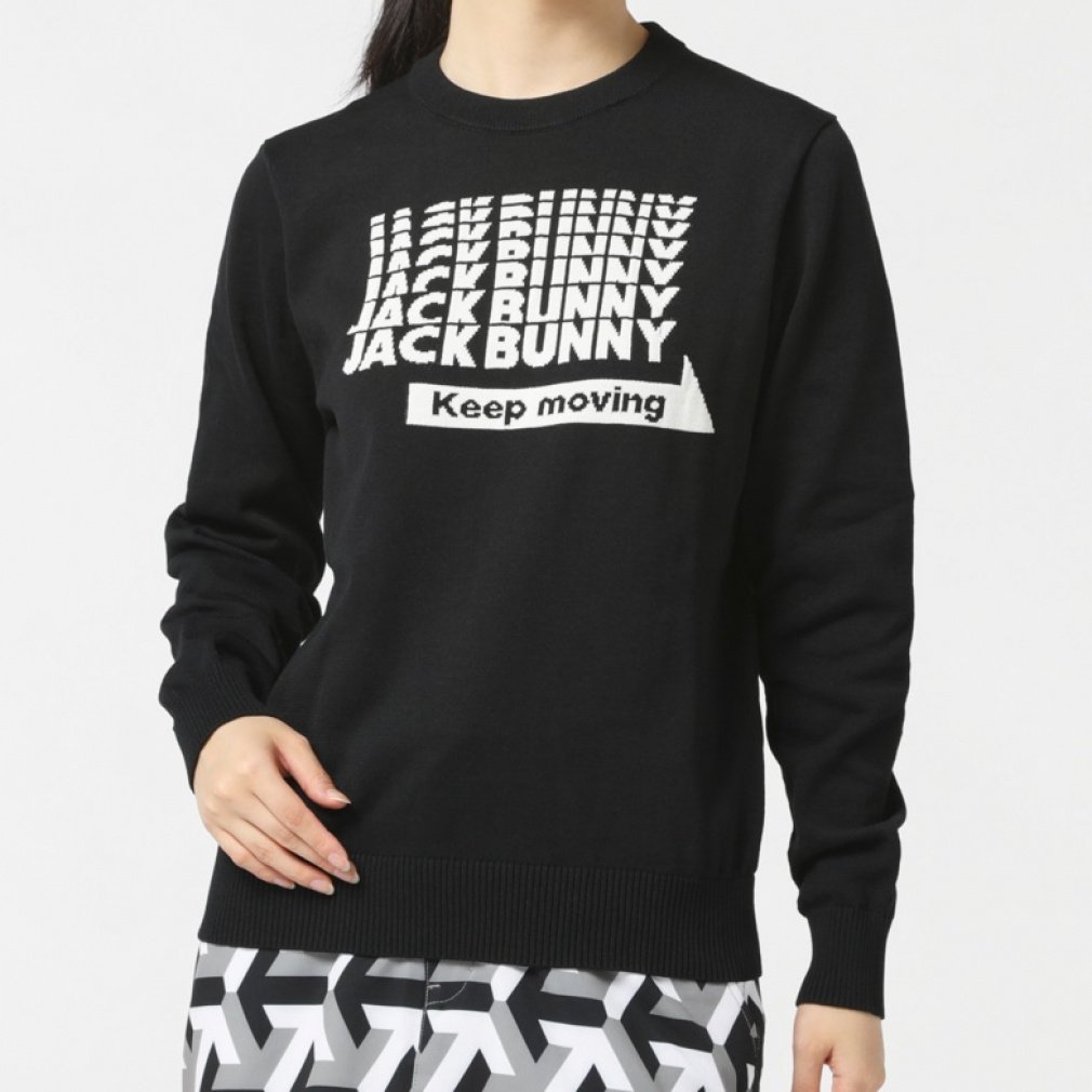 ジャック バニー レディース ゴルフウェア 長袖セーター 秋 冬 DRY MIX 30/2ニット (2633270930) Jack Bunny!! ジャックバニー