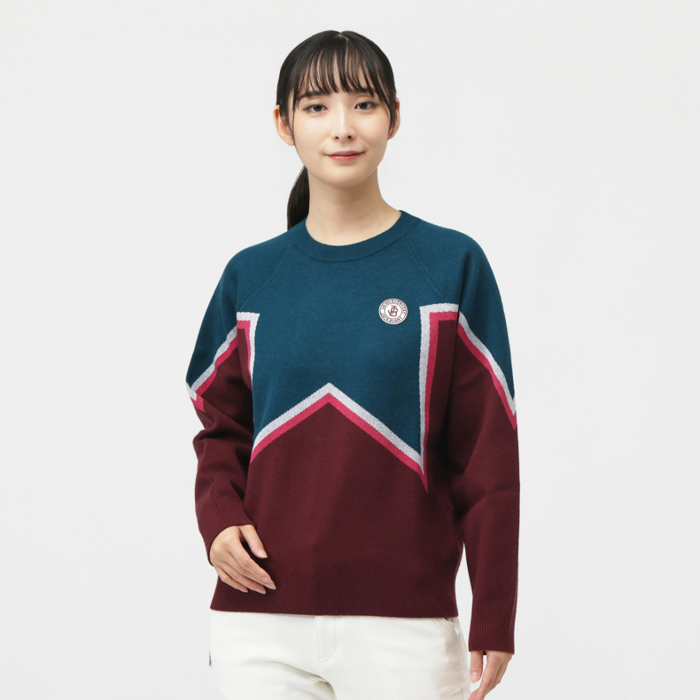 ジャックバニー　カシミアセーター　ゴルフ ジャック バニー レディース ゴルフウェア 長袖セーター 秋 冬 12G