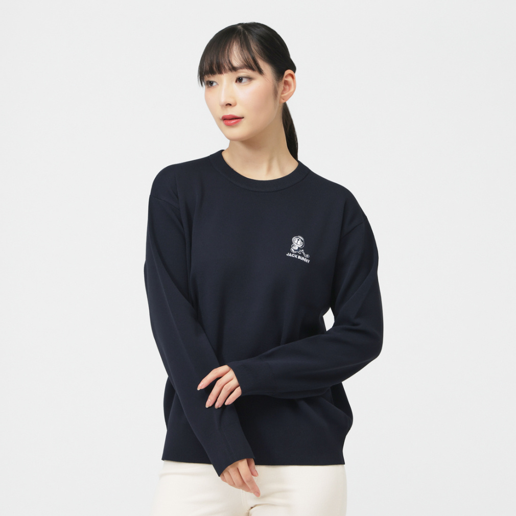 ジャック バニー レディース ゴルフウェア 長袖セーター 秋 冬