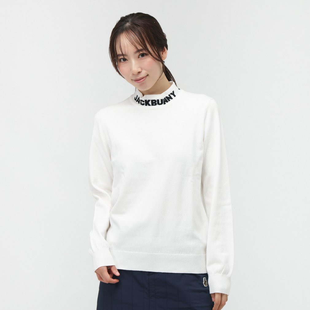 ジャック バニー レディース ゴルフウェア 長袖セーター 秋 冬 2G1P+1Pストレッチ (2633274060) Jack Bunny!! ジャックバニー