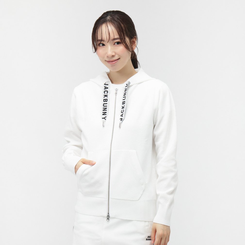 ジャック バニー レディース ゴルフウェア 長袖セーター 春 夏 14G3PLY表裏鹿の子 (2634172132) Jack Bunny!! ジャックバニー