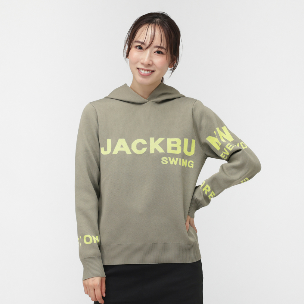 ジャック バニー レディース ゴルフウェア 長袖セーター 春 夏 Pe Wジャガード (2634172134) Jack Bunny!! ジャックバニー