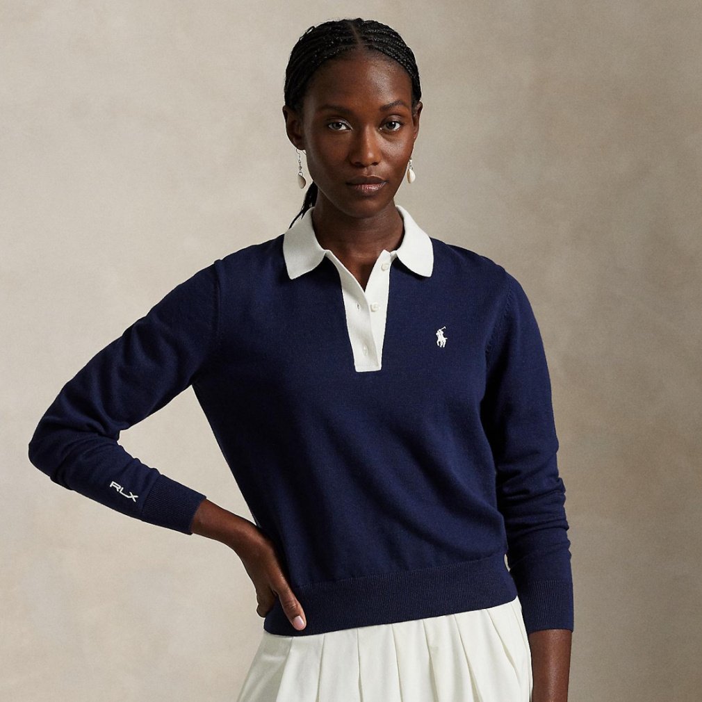 ラルフローレン レディース ゴルフウェア 長袖セーター 秋 冬 パフォーマンス ポロカラー セーター (FW25-2553) RALPH LAUREN