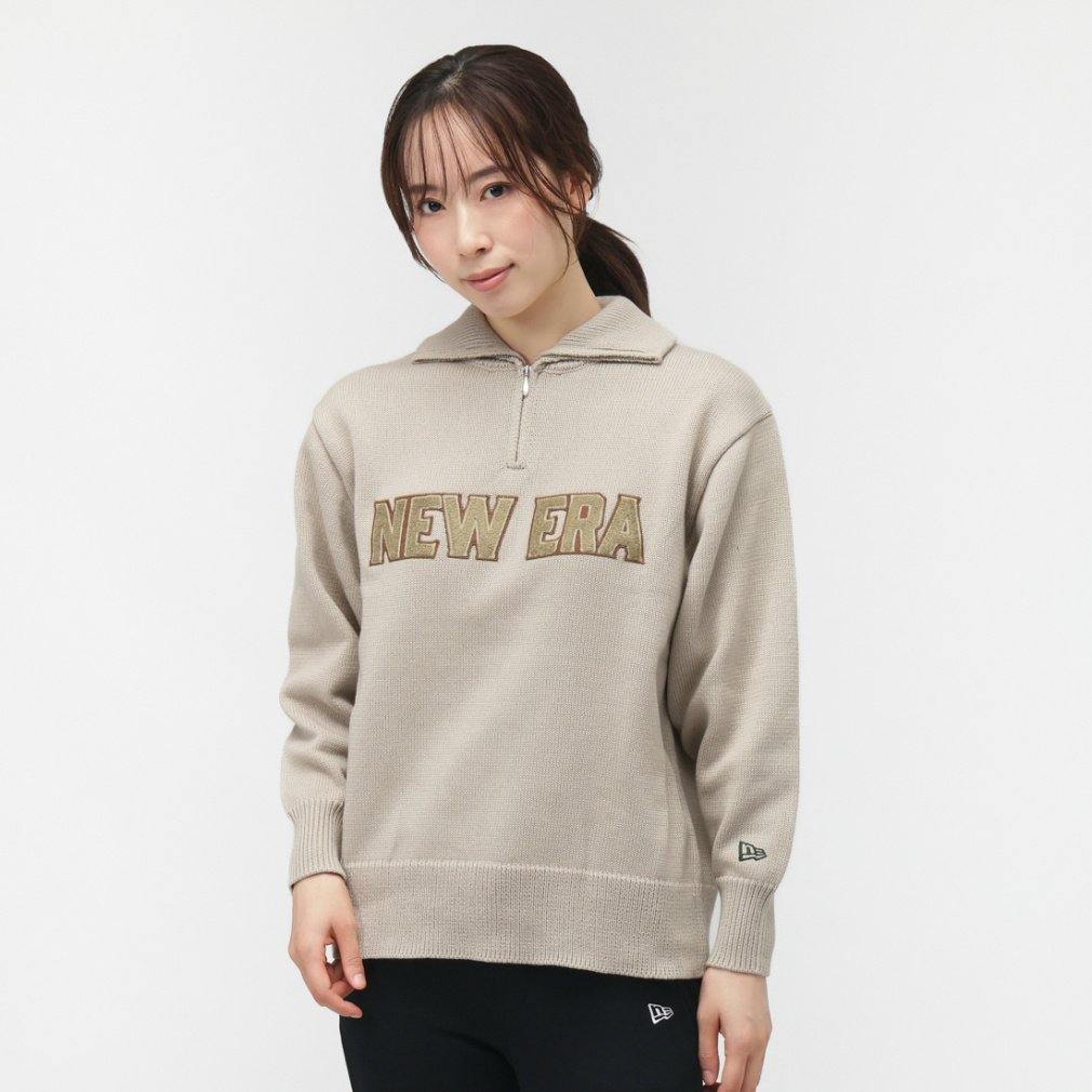 j[G fB[X StEFA Z[^[ H ~ GFW HALF ZIP KNIT PULLOVER IVO (14669815) NEW ERA
