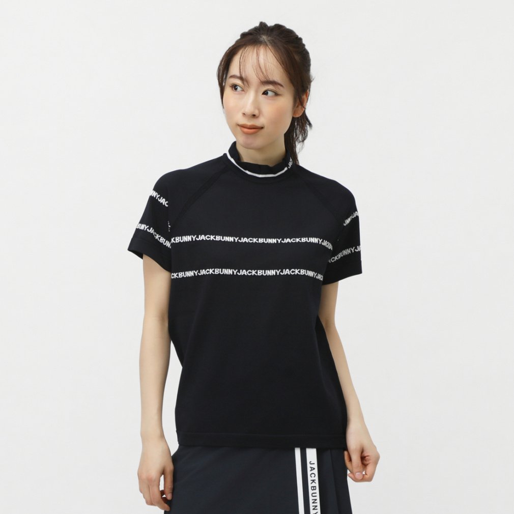 リサイクルポリエステル1/60モックネックニット(半袖) 2635174330