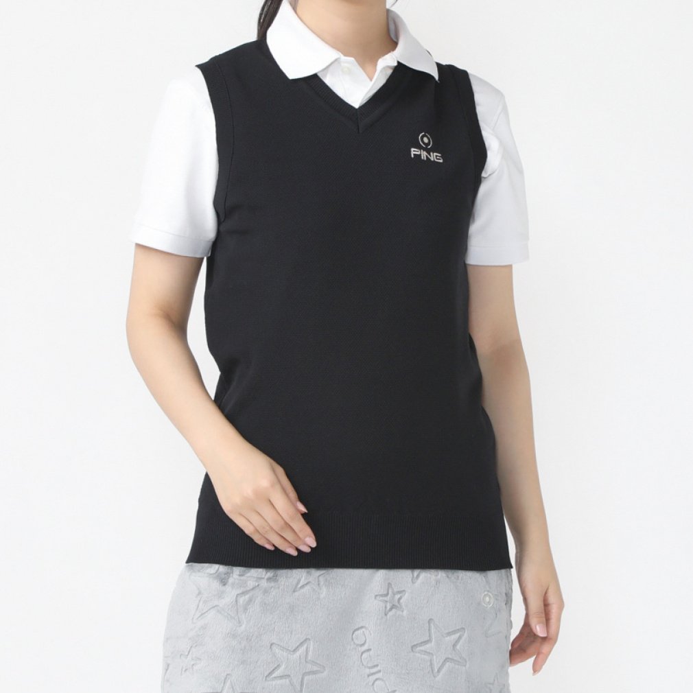 ピン レディース ゴルフウェア ベスト 秋 冬 23FWニットベスト (6223274802) PING